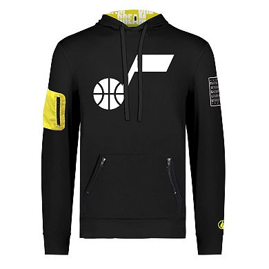 Unisex FISLL x Black History Collection Black Utah Jazz Pullover Hoodie