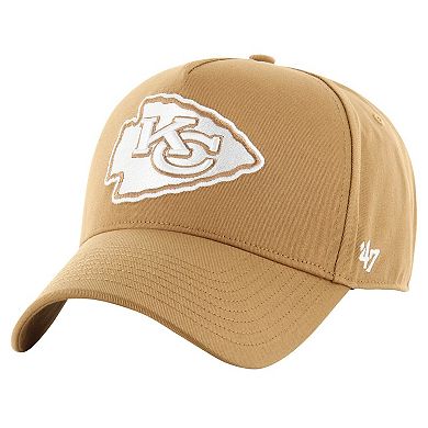 Men's '47 Tan Kansas City Chiefs Ballpark MVP Adjustable Hat