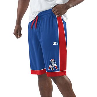 Men's Starter Royal/Red New England Patriots Vintage Fan Favorite Shorts