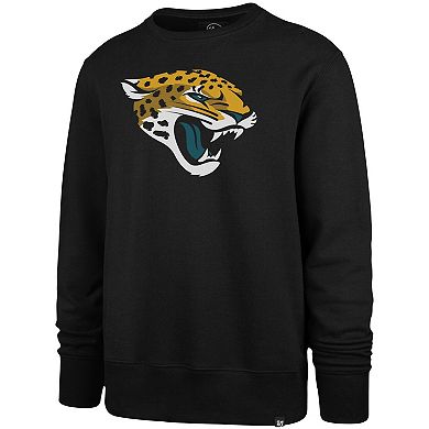 Men's '47 Black Jacksonville Jaguars Imprint Headline Logo Pullover Sweatshirt
