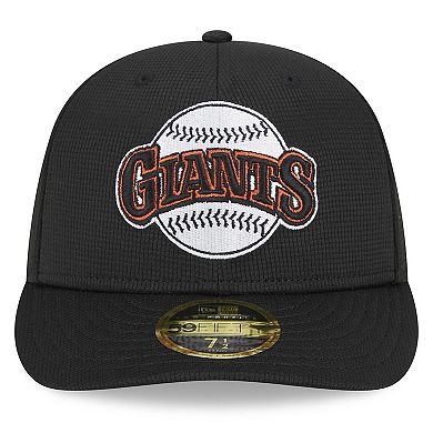 Men's New Era Black San Francisco Giants 2025 Batting Practice Low Profile 59FIFTY Fitted Hat