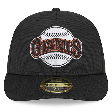 Men's New Era  Black San Francisco Giants 2024 Batting Practice Low Profile 59FIFTY Fitted Hat