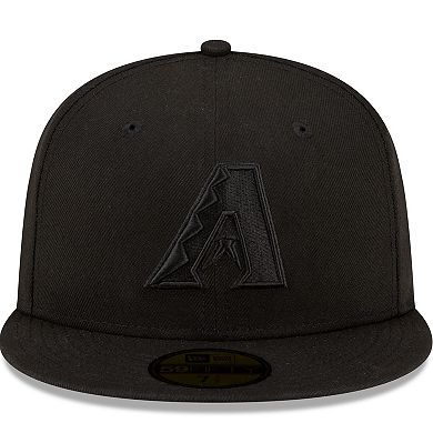 Men's New Era Arizona Diamondbacks Black on Black 59FIFTY Fitted Hat