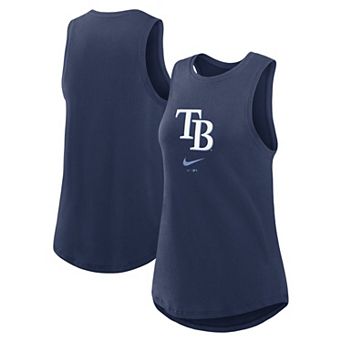 Women's Nike Navy Tampa Bay Rays Legacy Icon High Neck Fashion Tank Top