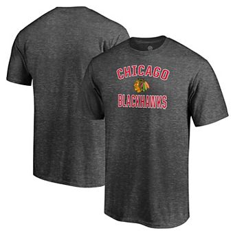 Men's Charcoal Chicago Blackhawks Victory Arch Team T-Shirt