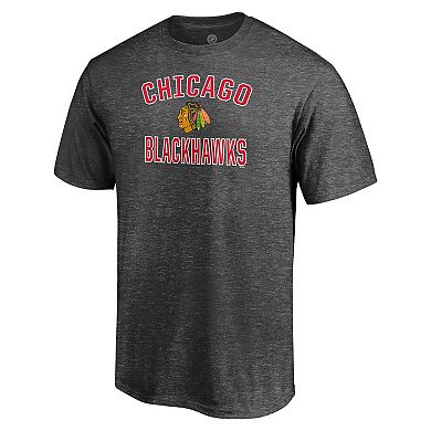 Men's Charcoal Chicago Blackhawks Victory Arch Team T-Shirt