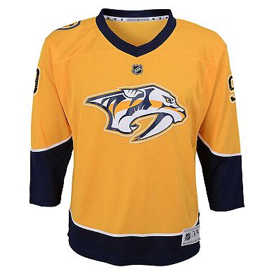 Youth Filip Forsberg Gold Nashville Predators Home Replica Player Jersey