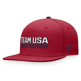 Men's Fanatics Red Team USA Snapback Hat