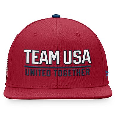 Men's Fanatics Red Team USA Snapback Hat