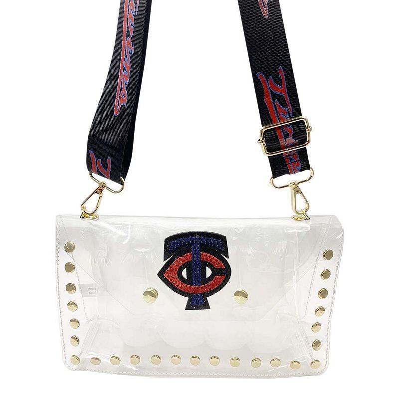 Cuce Minnesota Twins Crystal Clear Envelope Crossbody Bag, Team