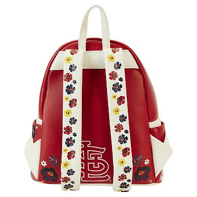 Loungefly St. Louis Cardinals Floral Mini Backpack