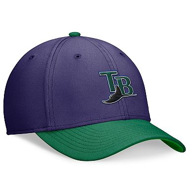 Men's Nike Purple/Green Tampa Bay Rays Cooperstown Collection Rewind Swooshflex Performance Hat