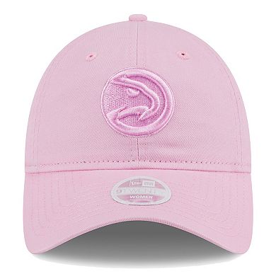 Women's New Era Pink Atlanta Hawks Colorpack Tonal 9TWENTY Adjustable Hat