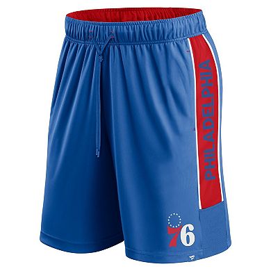 Men's Fanatics Branded Royal Philadelphia 76ers Game Winner Defender Shorts