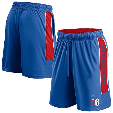 Men's Fanatics Branded Royal Philadelphia 76ers Game Winner Defender Shorts