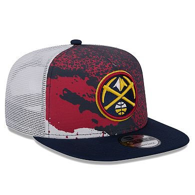 Men's New Era Navy Denver Nuggets Court Sport Speckle 9FIFTY Snapback Hat