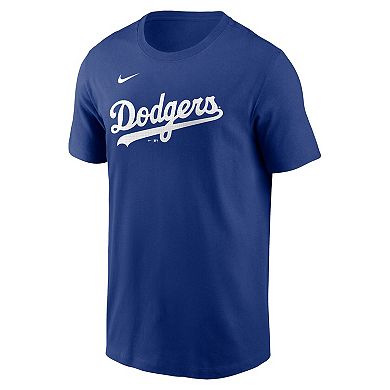 Men's Nike Freddie Freeman Royal Los Angeles Dodgers Fuse Name & Number T-Shirt