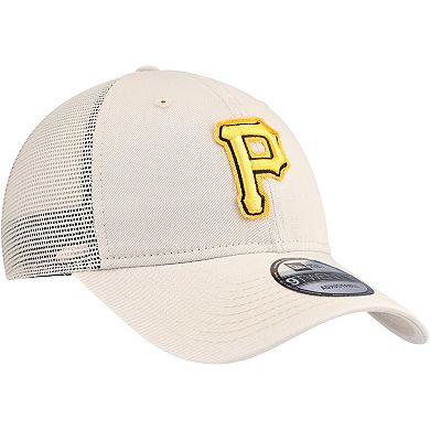 Men's New Era Stone Pittsburgh Pirates Game Day 9TWENTY Adjustable Trucker Hat