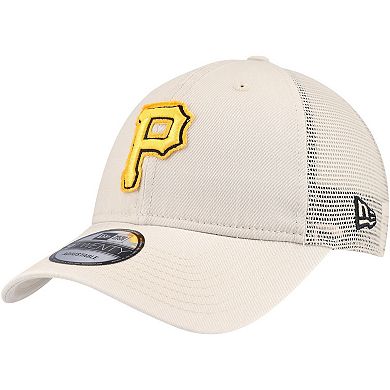Men's New Era Stone Pittsburgh Pirates Game Day 9TWENTY Adjustable Trucker Hat