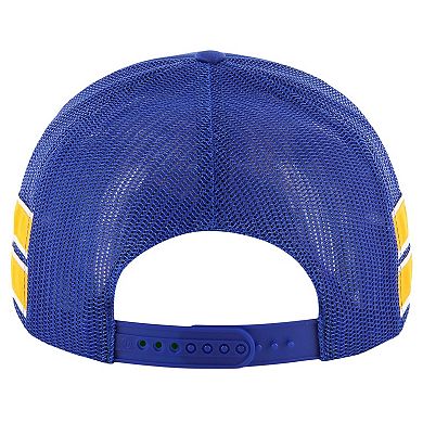 Men's '47 Blue St. Louis Blues Sideband Stripes Trucker Snapback Hat