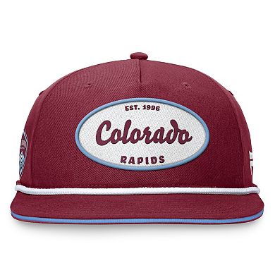 Men's Fanatics Branded Garnet Colorado Rapids Iron Golf Snapback Hat