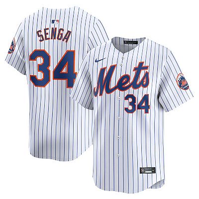 Men s Nike Kodai Senga White New York Mets Home Limited Player Jersey