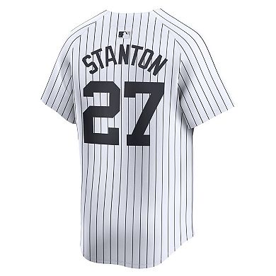 Men's Nike Giancarlo Stanton White New York Yankees Home Limited Player Jersey