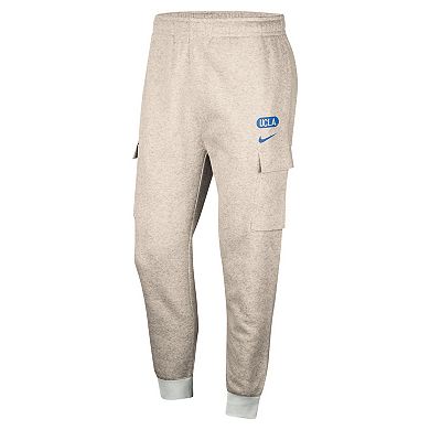 Men's Nike Oatmeal UCLA Bruins Club Cargo Jogger Pants