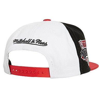 Men's Mitchell & Ness White/Red Chicago Bulls Core Snapback Hat
