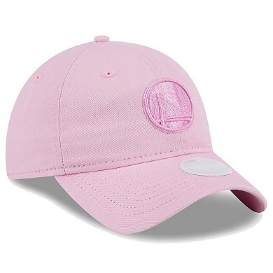 Women's New Era Pink Golden State Warriors Colorpack Tonal 9TWENTY Adjustable Hat