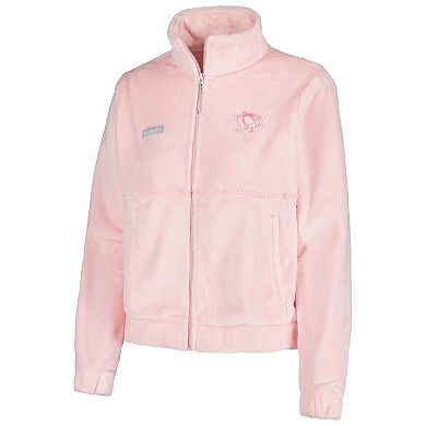Women's Columbia Pink Pittsburgh Penguins Fire Side Full-Zip Jacket