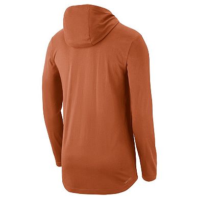 Men's Nike Texas Orange Texas Longhorns Campus Performance Long Sleeve Hoodie T-Shirt