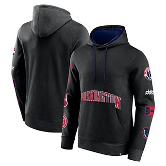Men's Fanatics Branded Black Washington Wizards Home Court Pullover Hoodie
