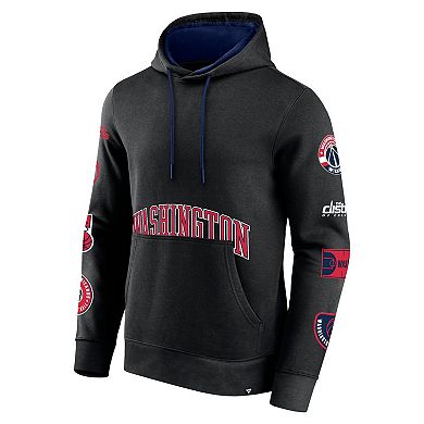 Men's Fanatics Branded Black Washington Wizards Home Court Pullover Hoodie