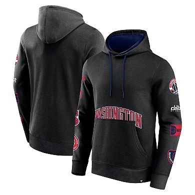 Men's Fanatics Branded Black Washington Wizards Home Court Pullover Hoodie
