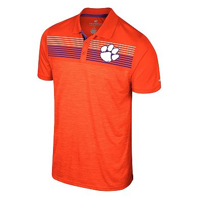 Men's Colosseum Orange Clemson Tigers Big & Tall Langmore Polo