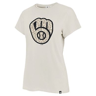 Women's '47 Oatmeal Milwaukee Brewers Imprint Frankie T-Shirt