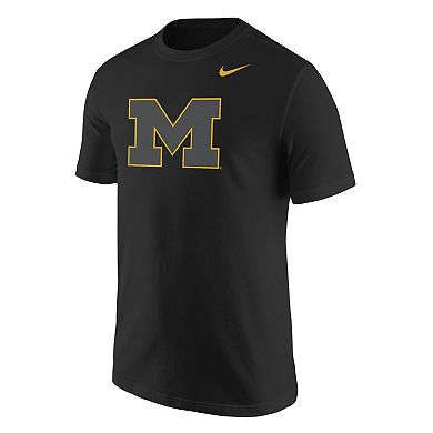 Men's Nike Black Michigan Wolverines Logo Color Pop T-Shirt