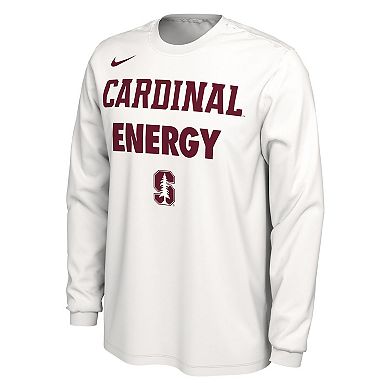 Unisex Nike  White Stanford Cardinal 2024 On-Court Bench Energy Long Sleeve T-Shirt