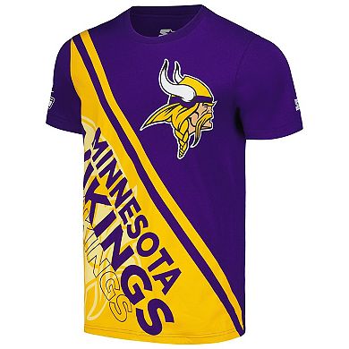 Men's Starter Purple/Gold Minnesota Vikings Finish Line Extreme Graphic T-Shirt