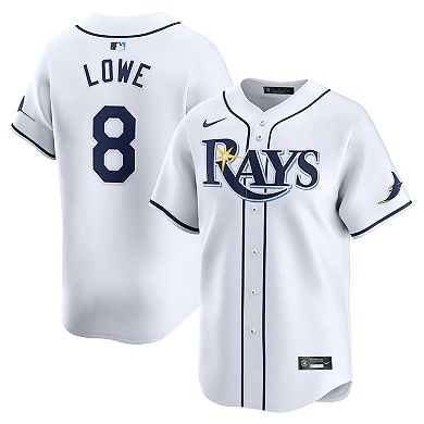 Men's Nike Brandon Lowe White Tampa Bay Rays Home Limited Player Jersey