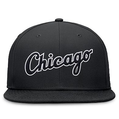 Men's Nike Black Chicago White Sox Evergreen Performance Fitted Hat