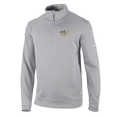 Men's Columbia Gray Nashville Predators Wickham Hills Omni-Wick Quarter-Zip Jacket