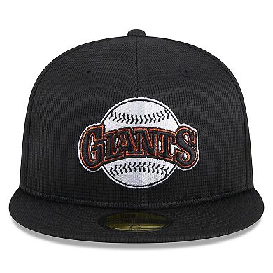 Men's New Era Black San Francisco Giants 2025 Batting Practice 59FIFTY Fitted Hat