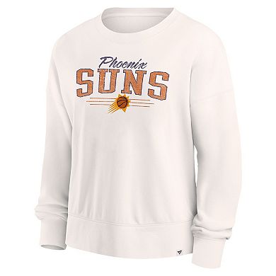 Women's Fanatics Branded Cream Phoenix Suns Close the Game Pullover Sweatshirt