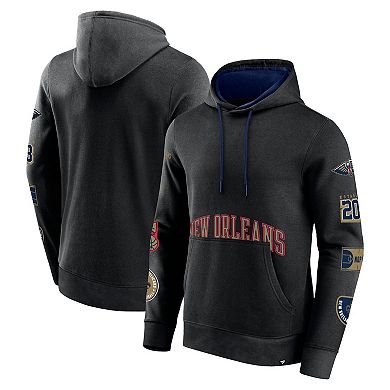 Men's Fanatics Branded Black New Orleans Pelicans Home Court Pullover Hoodie