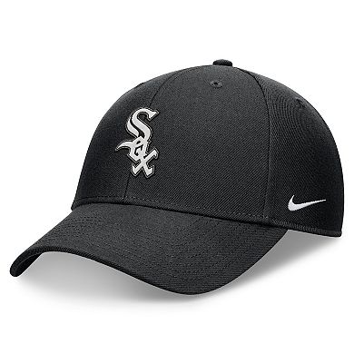 Men's Nike Black Chicago White Sox Evergreen Club Performance Adjustable Hat