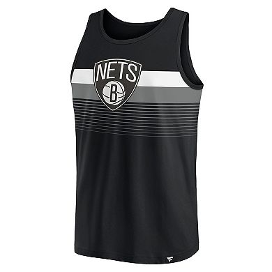 Men's Fanatics Branded Black Brooklyn Nets Wild Game Tank Top