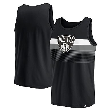 Men's Fanatics Branded Black Brooklyn Nets Wild Game Tank Top