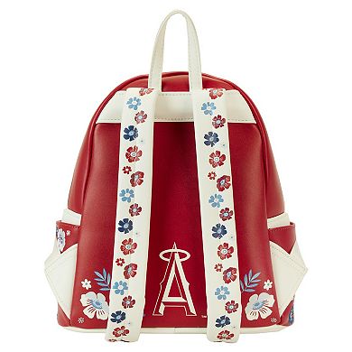 Loungefly Los Angeles Angels Floral Mini Backpack